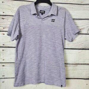 Billabong Men’s Polo Shirt Heather Gray Size S